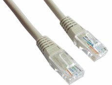 Gembird Patchcord RJ45, lisovaný plášť, kat. 5e, UTP, 0,25m, šedý (68611)