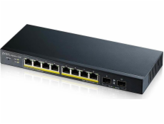 GS1900-10HP v2 switch 8port L2 PoE 2xSFP 70W 802.3at
