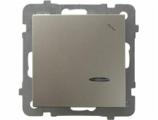 ZSE Ospel SA AS Schodiskový vypínač s podsvietením saténovým svetlom LP-3GS/m/45