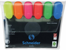 Schneider Highlighter Job 6 kusů, mix barev