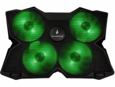 Chladicí podložka pod notebook, Bora, osvětlené ventilátory, černá, SureFire, 4 ventilátory
