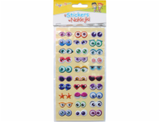 Gimboo GIMBOO Stickers Eyes, konvexní, 9x17,5cm, přívěsek, mix barev