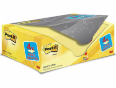 3M Samořídící blok POST-IT® (655CY-VP20), 127x76mm, (20+4)x100 karet, žlutá