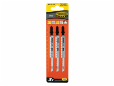 Modeco pilové listy do skládačky typu T 76x1,4mm zakřivené řezání dřeva a PVC 3 ks. - MN-65-187