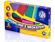 Astra Modelovací hmota se třpytkami 6 barev (136811)