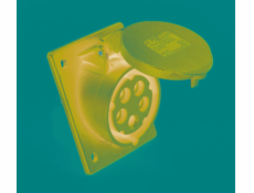 PCE Panelová zásuvka úhlová 32A 400V 3P+Z+N 87x97mm IP44 425-6