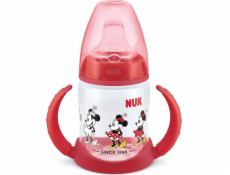 NUK Learning láhev na pití s rukojetí a indikátorem teploty Minnie Mouse 150 ml červený Nuk
