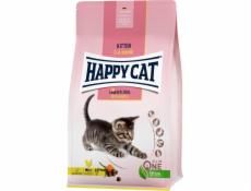 Happy Cat Kitten Farm Poultry, suché krmivo, pro koťata ve věku 2-6 měsíců, drůbež, 1,3 kg, sáček