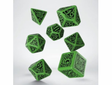 Q-Workshop Call of Cthulhu: Sada kostek The Outer Gods – Cthulhu – zelená a černá