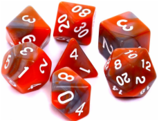 Rebel REBEL RPG sada kostek – dvoubarevná – oranžová a šedá (106472)