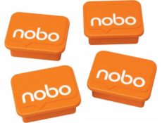 Nobo NOBO magnety na tabuli, obdélníkové, 18x22mm, 4 ks, oranžové