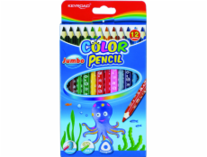 Pastelky Keyroad KEYROAD JUMBO TRIANGULAR, 12 barev