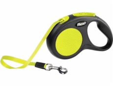 Flexi New NEON 5 m Black  Yellow Dog Re