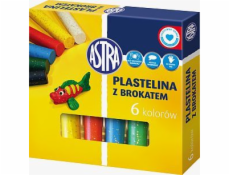 Astra Plasticine 6 barev se třpytkami