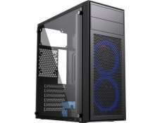 Gembird CCC-FC-M100B Gaming computer case Fornax M100B  blue fans