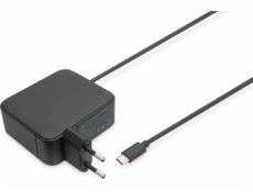DIGITUS Notebook Charger USB- Pow.Supply 100W GaN PD3.0, black