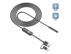 W-star Endoskopická kamera UCAM7x10 sonda 7mm 10m měkký kabel 640x480 USB konektor 3v1 USBC