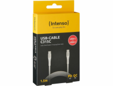 Intenso USB Cable C315C Nylon 1,5m white USB-C / USB-C 60W