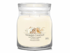 Svíčka ve skleněné dóze Yankee Candle, Jemná vlna a ambra, 368 g