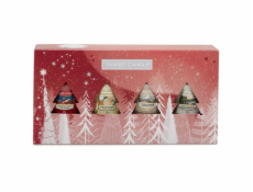 Dárková sada svíček Yankee Candle, Štědrý večer, Vánoční cukroví, Hřejivý kašmír, Blikající světýlka, 4 x 49 g, 1738655E