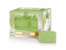 Svíčky čajové Yankee Candle, Vanilka s limetkou, 12 ks