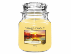 Svíčka ve skleněné dóze Yankee Candle, Podzimní západ slunce, 410 g