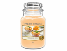 Svíčka ve skleněné dóze Yankee Candle, Mangová zmrzlina, 623 g