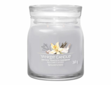 Svíčka ve skleněné dóze Yankee Candle, Kouřová vanilka a kašmír, 368 g