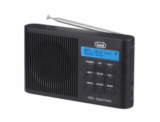 Rádio Trevi, DAB 7F91 R BK, přenosné, DAB/DAB+/FM, hodiny, budík, 5 V 1A, barva černá