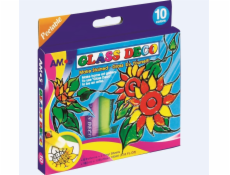 Barvy na barevné sklo Amos Glass Deco 10 barev (237462) Barvy na barevné sklo Amos Glass Deco 10 barev (237462)