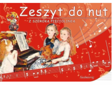 Hudební sešit s širokou osnovou