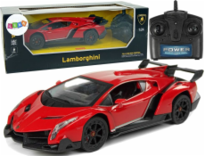 Světla Leantoys Import Sports Car R/C 1:24 Lamborghini Veneno Red 2,4 G