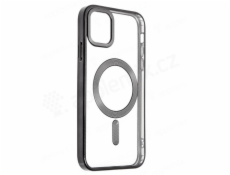 Swissten POUZDRO CLEAR JELLY MagStick METALLIC PRO IPHONE 13 ČERNÉ