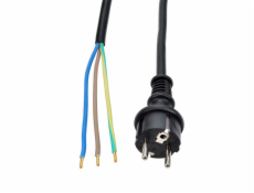Solight flexo šňůra, 3x 1mm2, gumová, černá, 5m - PF35