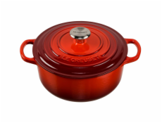 Le Creuset Signature Bräter rund 20 cm kirschrot