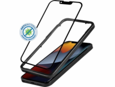 Antibakteriální 3D pancéřové sklo iPhone 14 Pro s instalačním rámečkem