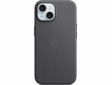 Látkové pouzdro Apple FineWoven s MagSafe pro iPhone 15 - černé