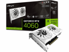 Grafická karta PNY GeForce RTX 4060 XLR8 Verto DF OC White Edition 8GB GDDR6 (VCG40608DFWXPB1-O)