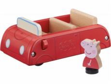 Figúrka Tm Toys Sada s figúrkou prasiatka Peppa Drevené auto