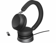 Jabra Evolve2 75/Stereo/ANC/USB/BT/Bezdrať/MS/Stand/Čierna