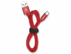 Datový kabel ALIGATOR PREMIUM 2A, Lightning, 1m, červený