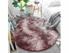 Strado kulatý koberec Ombre Strado 80x80 ombrepurple (růžový)