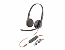 Poly náhlavní souprava Blackwire 3225, 3,5 mm jack + USB-C/A adaptér, stereo (bulk)