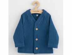 Kojenecký kabátek na knoflíky New Baby Luxury clothing Oliver modrý