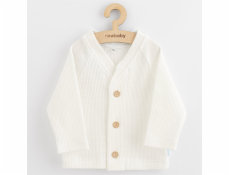Kojenecký kabátek na knoflíky New Baby Luxury clothing Oliver bílý