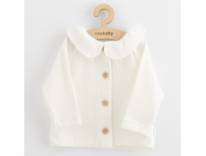 Kojenecký kabátek na knoflíky New Baby Luxury clothing Laura bílý