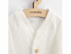 Kojenecký kabátek na knoflíky New Baby Luxury clothing Oliver bílý