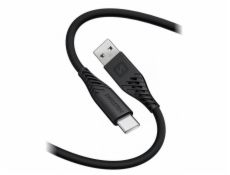 Swissten Datový kabel SOFT SILICONE USB / USB-C 1,5 M 60W ČERNÝ