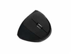 C-TECH VEM-09 myš, vertikální, bezdrátová, 6 tlačítek, černá, USB nano receiver