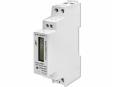 Jednofázové elektronické počítadlo | měřič spotřeby energie na DIN lištu | 230V | LCD | 2P | Štíhlý